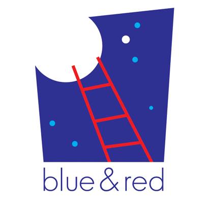 blue & red