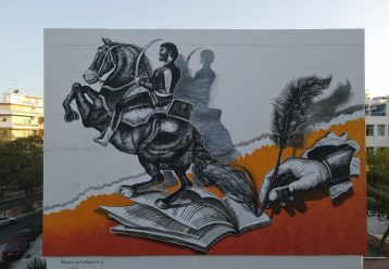 Στίχοι του Ανδρέα Κάλβου για την ελευθερία «ζωντανεύουν» σε τοιχογραφία στο 18ο Ενιαίο Λύκειο Αθηνών