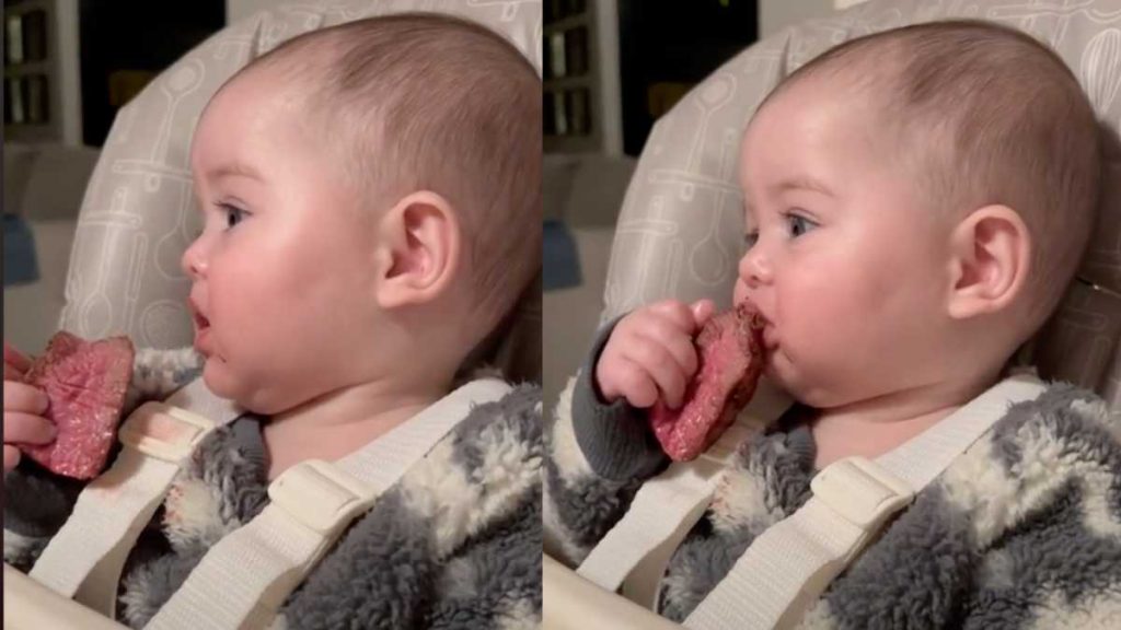 Χαμός στα social media: Είναι σωστό να τρώει ένα μωρό κάτι τέτοιο; (video)