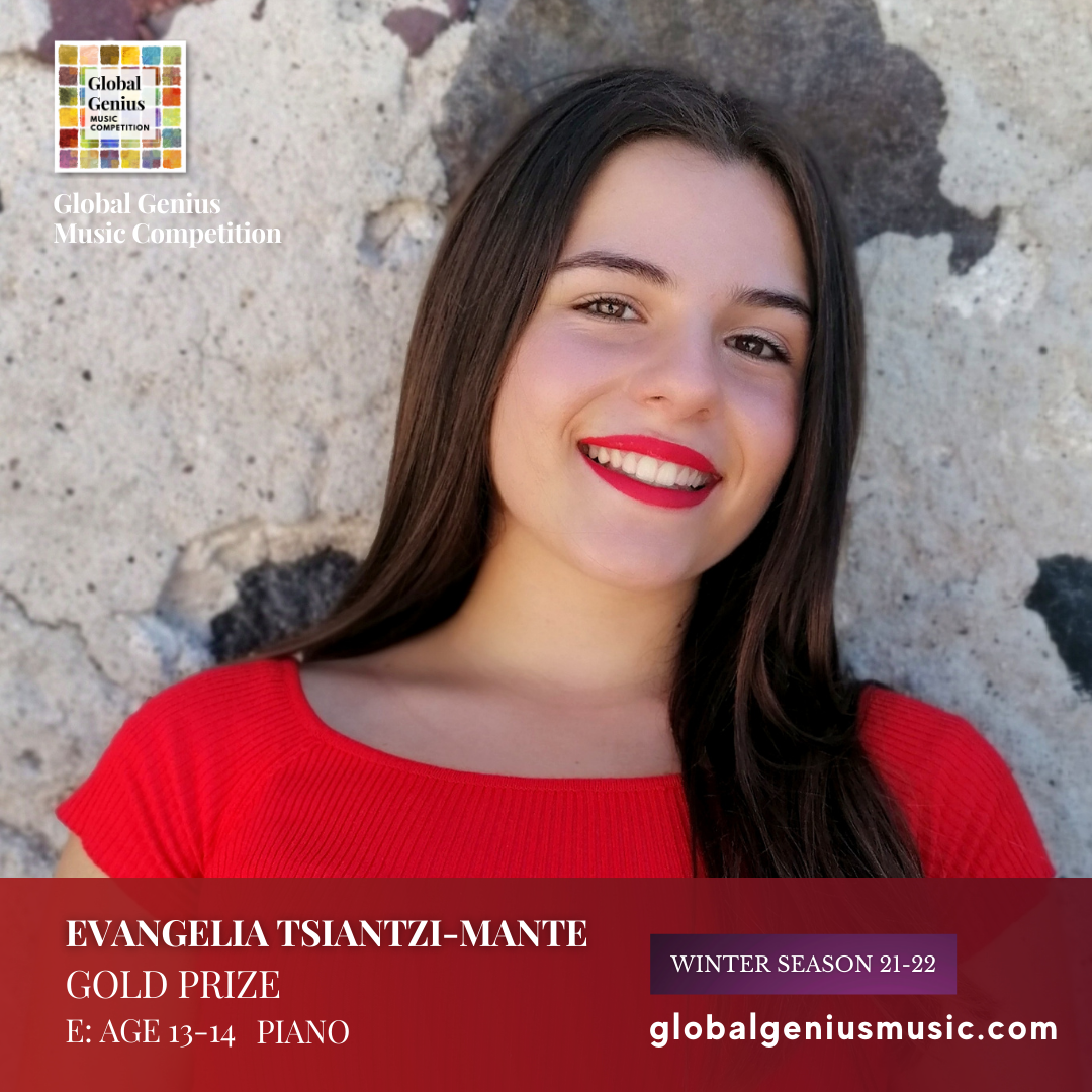 Δύο χρυσά μετάλλια για τη 14χρονη πιανίστρια Εβελίνα Τσιαντζή σε παγκόσμιο μουσικό διαγωνισμό