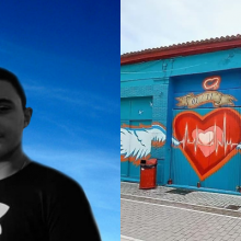 Ένα γκράφιτι για τον 16χρονο Ντίνο που "'εφυγε" από τη ζωή από οξεία εγκεφαλομηνιγγίτιδα