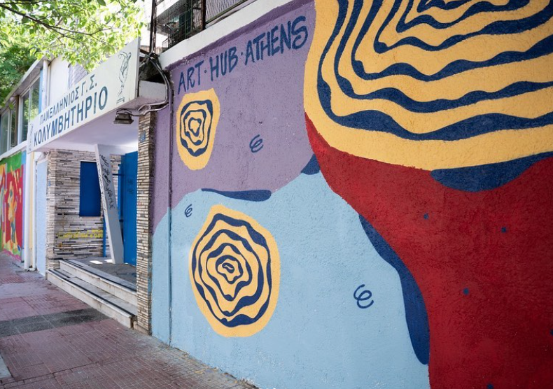Στον Πανελλήνιο η μεγαλύτερη τοιχογραφία της Αθήνας - Αφιερωμένο στο «ευ αγωνίζεσθαι» (εικόνες)
