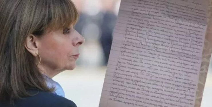 Η επιστολή 13χρονου στην Κ. Σακελλαροπούλου για τις πλημμύρες στην Κρήτη – “Μόνο η δική σας επίσκεψη θα μας δώσει θάρρος”